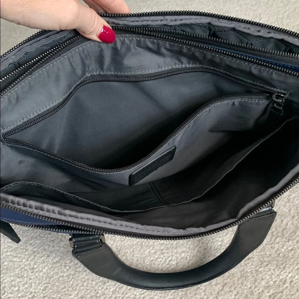 Men's Tumi Laptop Bag-Navy and Black